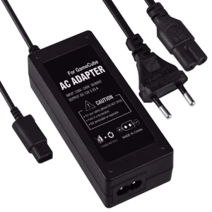 satkit Nintendo GameCube nätadapter EU-kontakt - kompatibelt AC/DC-nätaggregat