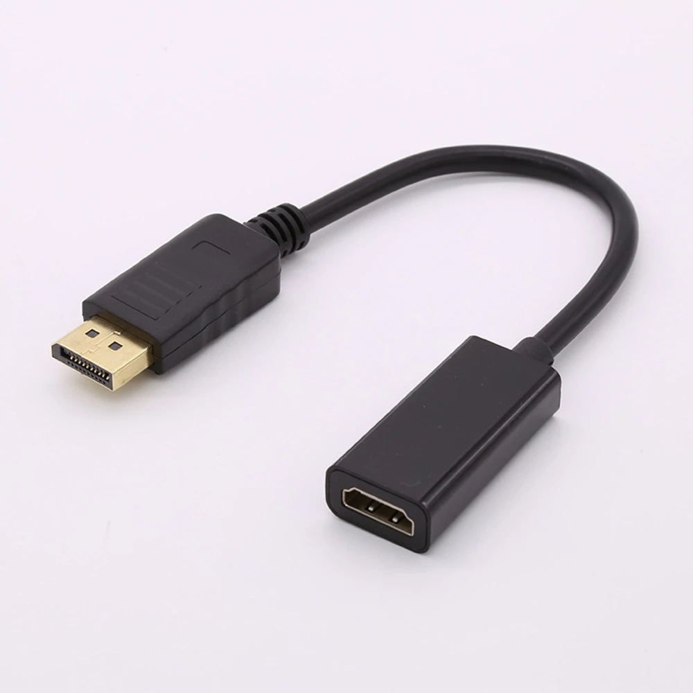 DisplayPort hane till HDMI hona-adapter för ljud och bild
