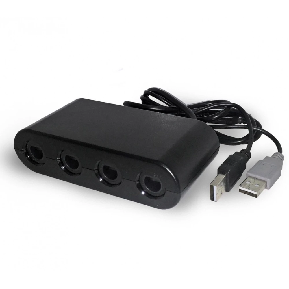 Gamecube-kontrolleradapter för Nintendo Wii U och PC, kompatibel med Super Smash Bros
