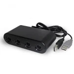 Gamecube-kontrolleradapter för Nintendo Wii U och PC, kompatibel med Super Smash Bros
