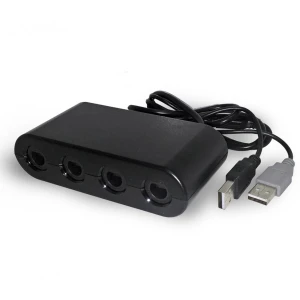 Gamecube-kontrolleradapter för Nintendo Wii U och PC, kompatibel med Super Smash Bros