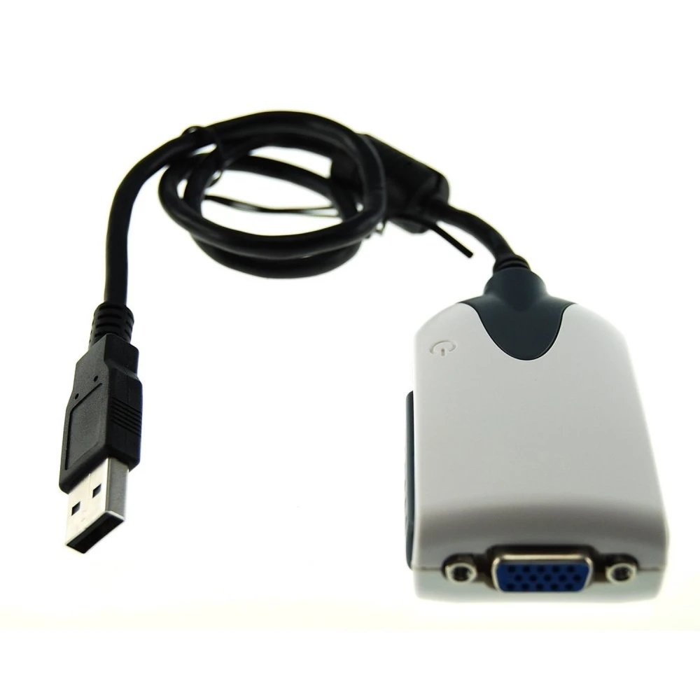 USB VGA-adapter för extra skärm kompatibel med Windows och Linux
