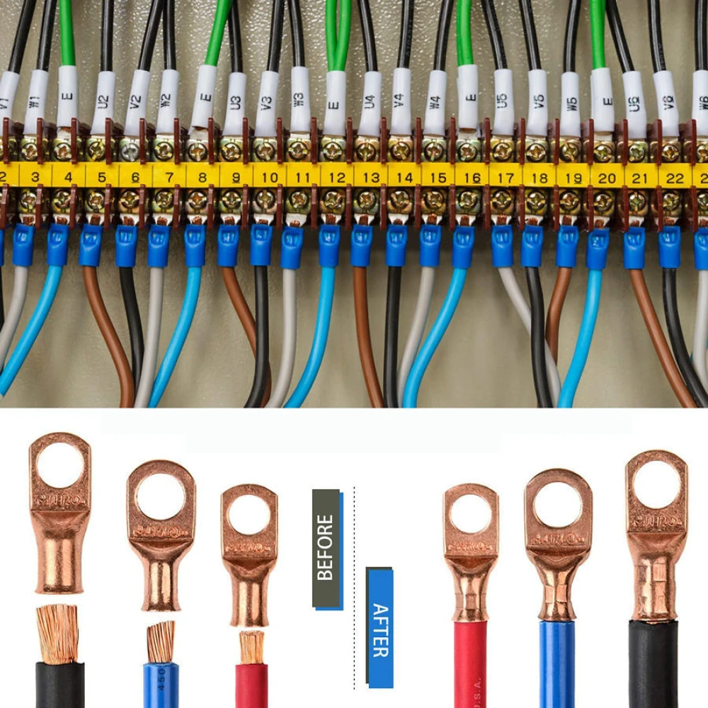 Kabelskotång 6-50mm² med halkfria handtag och justerbar rotation