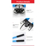 Kabelskotång 6-50mm² med halkfria handtag och justerbar rotation