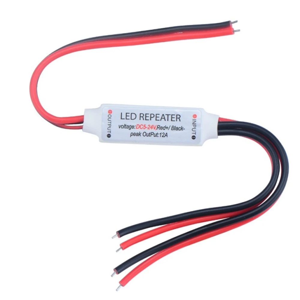 Mini LED-förstärkare för enfärgad LED-list 24V för förstärkt signal