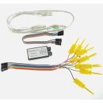 Analizador logico 24MHz 8 canales compatible Saleae con cable USB y accesorios incluidos