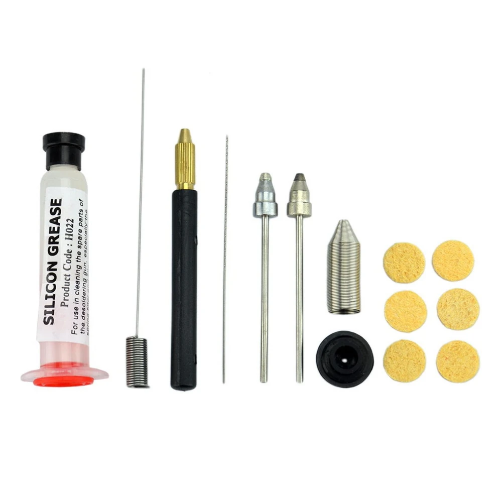 Vista lateral de la estacion desoldadora Aoyue 474a++ con boquilla de desoldadura