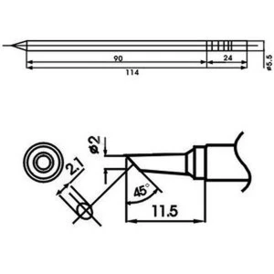 Aoyue LF-2BC lödspets med inbyggt motstånd för professionell lödning