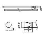 Aoyue LF-52D lödspets med inbyggt motstånd för lödstationer