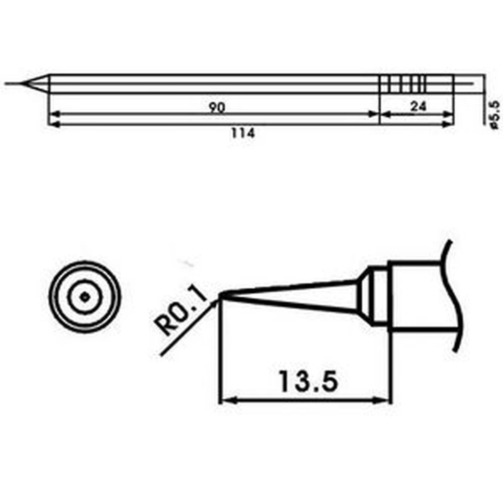 Aoyue LF-LI lödspets med inbyggt motstånd - originalreservdel