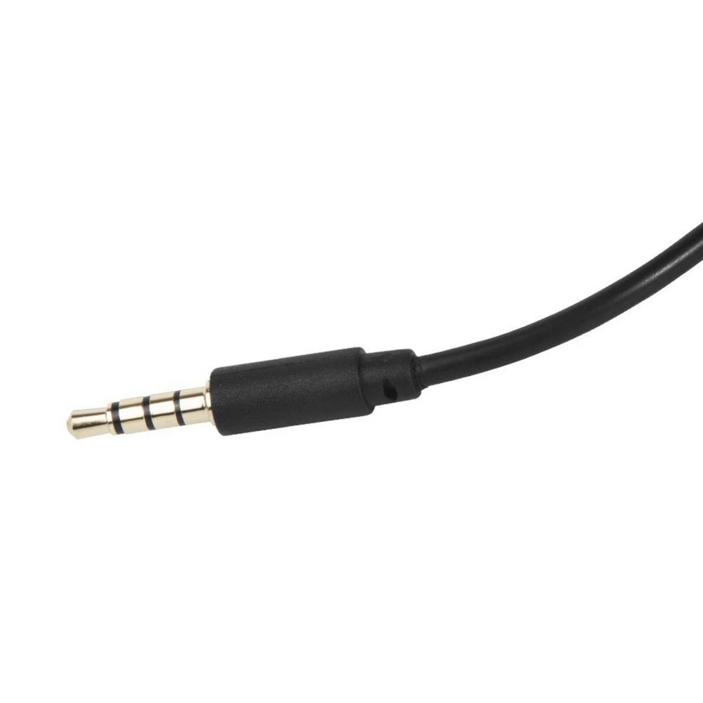 Detalle del micrófono y cable de auriculares Dobe TY-0820