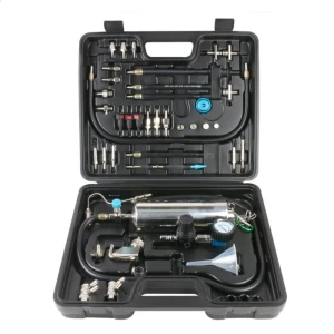 AUTOOL C100 bränslerengörare för bensin med adaptrar