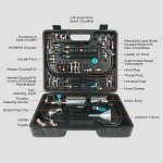 AUTOOL C100 bränslerengörare för bensin med adaptrar