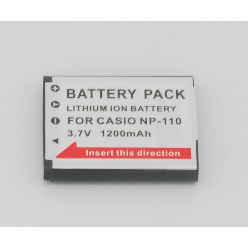 Kompatibelt Casio CNP110 NP-110-batteri för digitalkameror