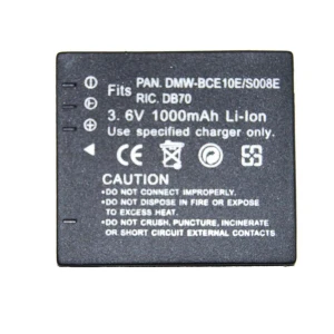 Kompatibelt Panasonic CGA-008E/BCE10E-batteri för digitalkameror