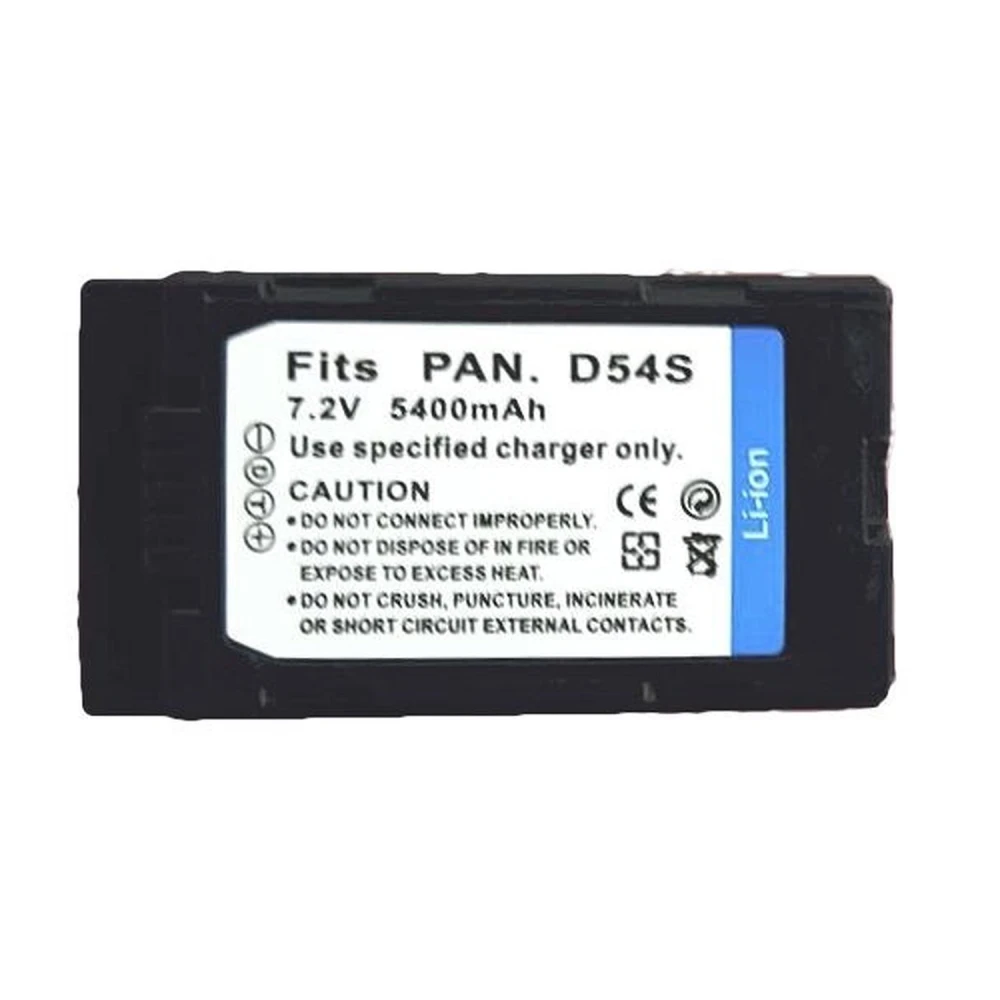 Kompatibelt Panasonic CGP-D54-batteri 7.2V 5400mAh för Panasonic-kameror