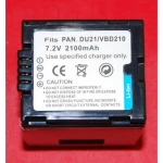 Kompatibelt Panasonic DU21 VBD210-batteri för digitalkameror