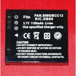 Kompatibelt Panasonic S005 BCC12-batteri för digitalkameror och videokameror