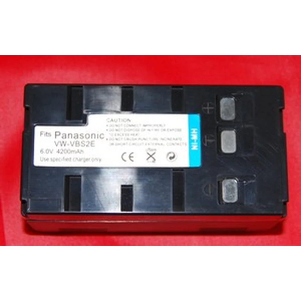 Kompatibelt Panasonic VBS-2E-batteri 6V 4000mAh för digitalkameror