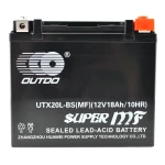 Gelbatteri YTX20L-BS för motorcykel 12V 20Ah