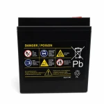 Motorcykelbatteri AGM 12V 14Ah OUTDO UTX16-BS(MF) - Kompatibel Yuasa YTX16-BS / GTX16-BS / ETX16-BS / 16-B