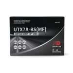 Motorcykelbatteri AGM 12V 7Ah OUTDO UTX7A-BS(MF) - Kompatibel Yuasa YTX7A-BS / GTX7A-BS / ETX7A-BS