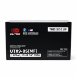 Motorcykelbatteri AGM 12V 9Ah OUTDO UTX9-BS(MF) - Kompatibel Yuasa YTX9-BS / GTX9-BS / ETX9-BS
