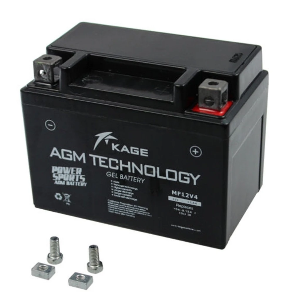 Högpresterande motorcykelbatteri YB4L-B Gel 12V 3,5Ah