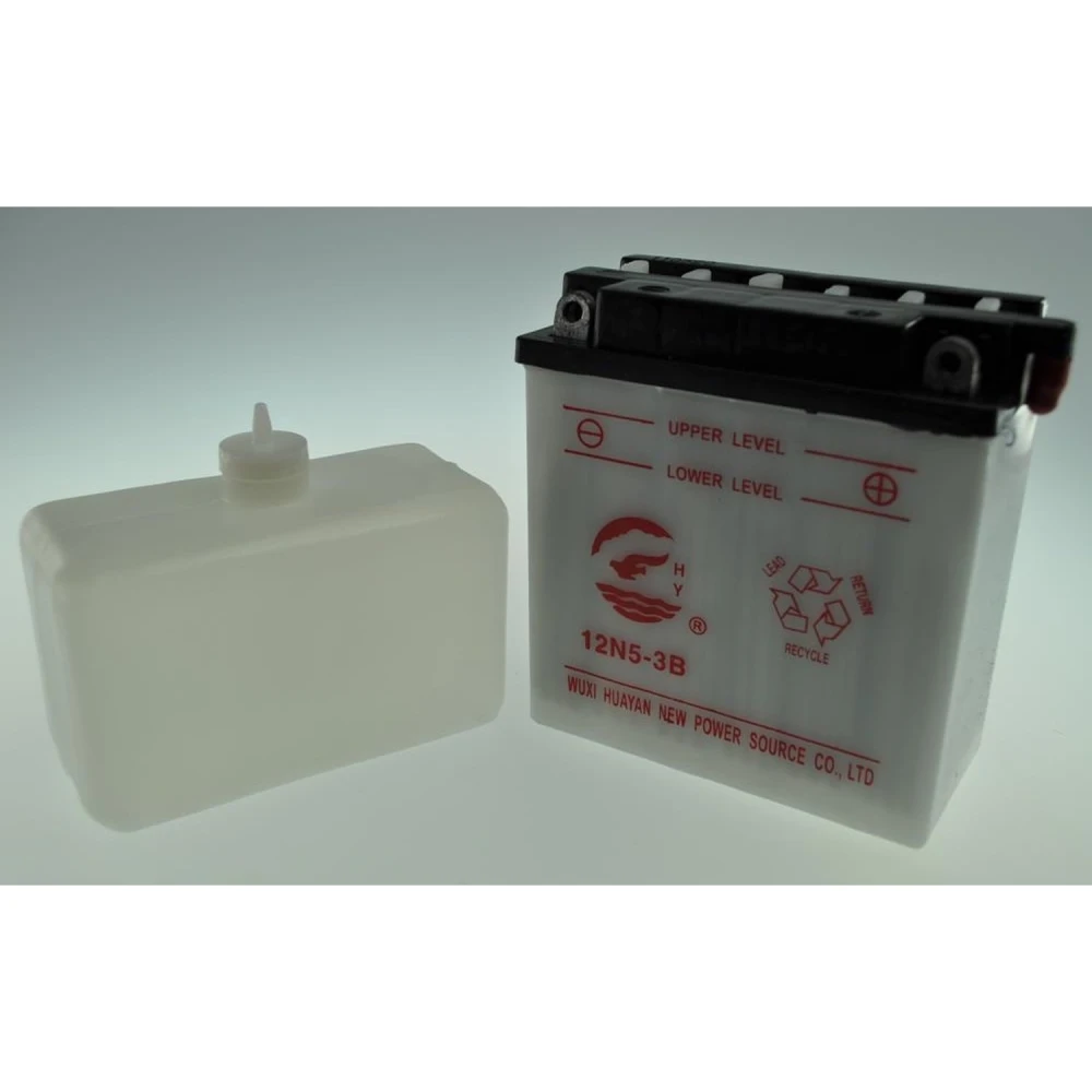 Motorcykelbatteri YB5L-B (12n5-3b) med lång livslängd