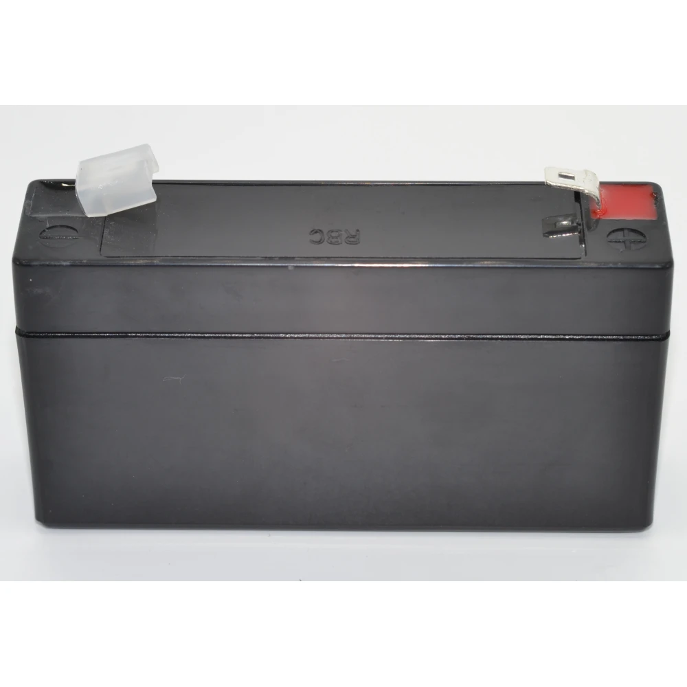 Bateria plomo recargable 6V 1.3Ah SY6V1.3 detalle dimensiones compactas