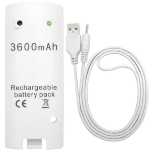 Uppladdningsbart batteri 3600mAh för Wii-kontroller - kraft och batteritid