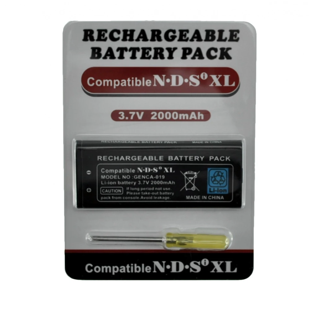 NDSI XL uppladdningsbart litiumjonbatteri 3,7v 2000mah för Nintendo DSi XL