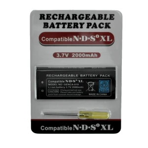NDSI XL uppladdningsbart litiumjonbatteri 3,7v 2000mah för Nintendo DSi XL