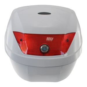 Universell motorcykelbox 28L vit - hjälväska för 1 hjälm