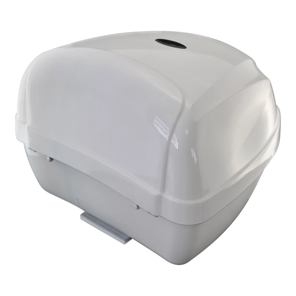 Universell motorcykelbox 28L vit - hjälväska för 1 hjälm