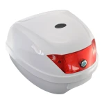 Universell motorcykelbox 28L vit - hjälväska för 1 hjälm