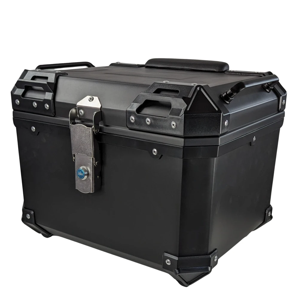 Maleta trasera moto universal 45 litros color negro mate