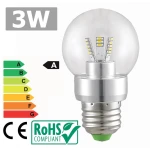 LED-lampa E27 3W 3300K varmvit ljus med 360° belysning