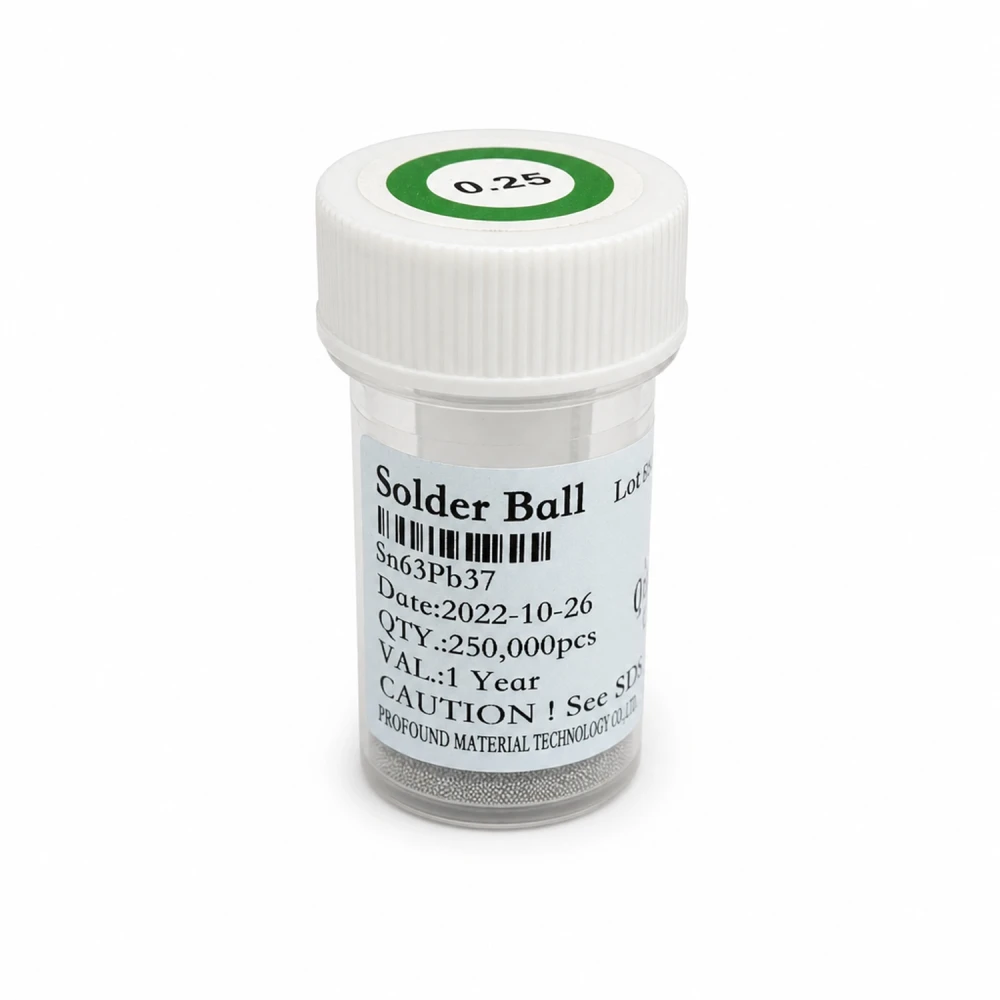 Burk loddballs med bly 0,25mm 250.000 enheter för BGA-lödning
