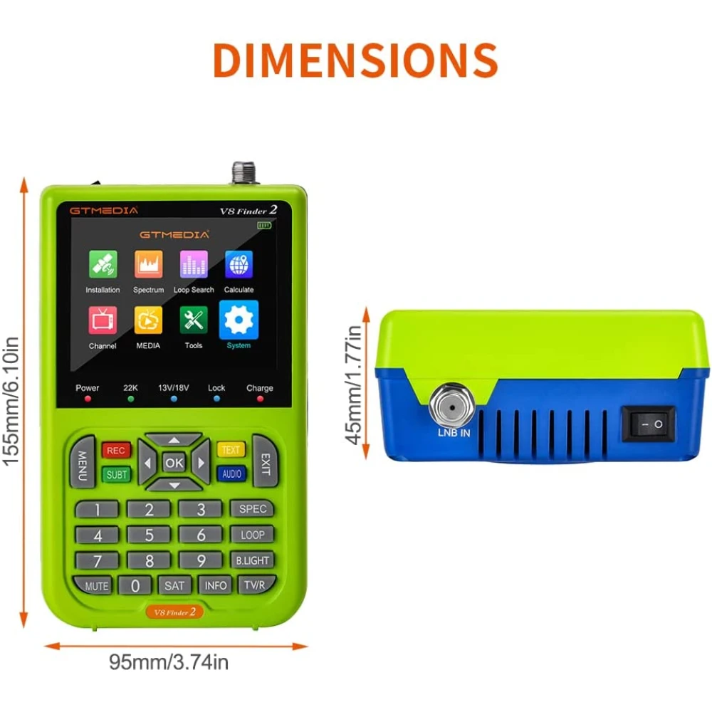 Freesat V8 Finder satellitsökare HD DVB-S/S2 portabel