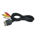 Vista del cable compuesto AV para Xbox con conectores RCA