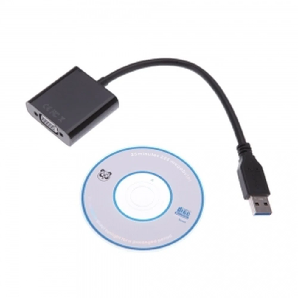 USB 3.0 till VGA-kabel för 1080p-skärm - satkit