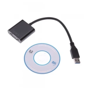 satkit USB 3.0 till VGA-kabel för 1080p-skärm - satkit