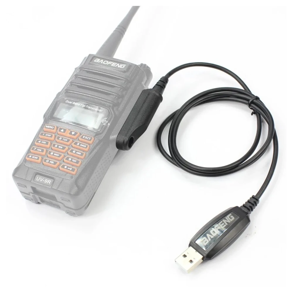 Cable USB Baofeng para radios impermeables UV-9R Plus y GT-3WP