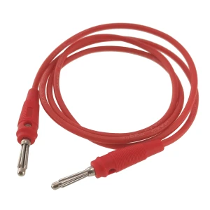 Testkabel banan hane till hane 4mm 14AWG röd silikon Amass