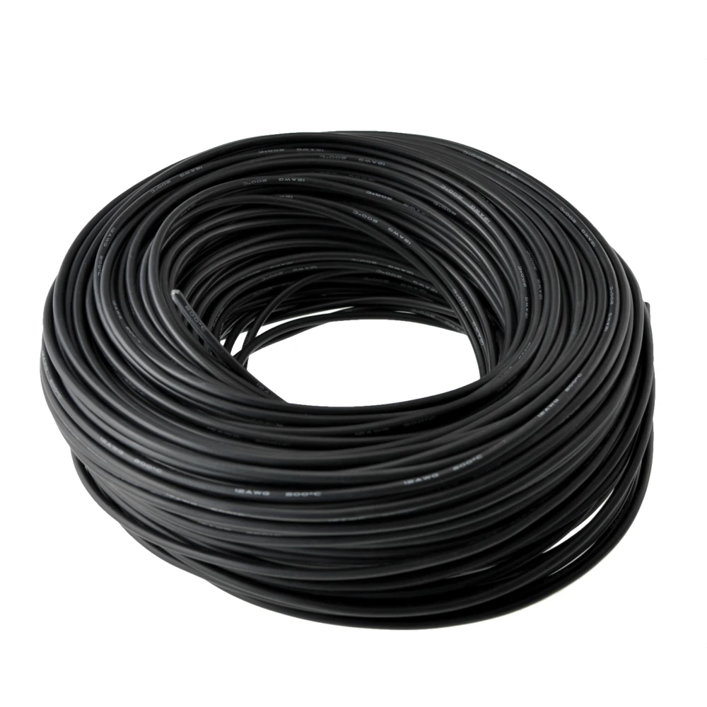 Flexibelt 12AWG silikonkabel, tåligt upp till 200º och 600V