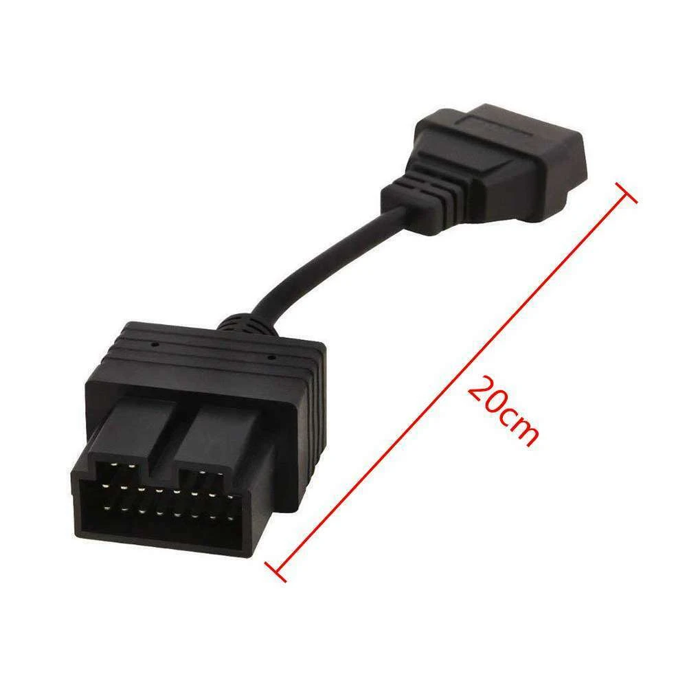 Kia OBD1 till OBD2-kabel: 20Pin till 16Pin diagnosadapter för KIA
