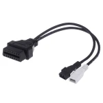 OBD2 2x2 till 16-pin kabel kompatibel med VW Audi Seat Skoda VAG adapter