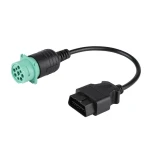 OBD2-kabel 9 pin till 16 pin för Cummins-lastbil - professionell diagnosadapter