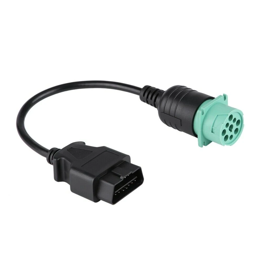 OBD2-kabel 9 pin till 16 pin för Cummins-lastbil - professionell diagnosadapter